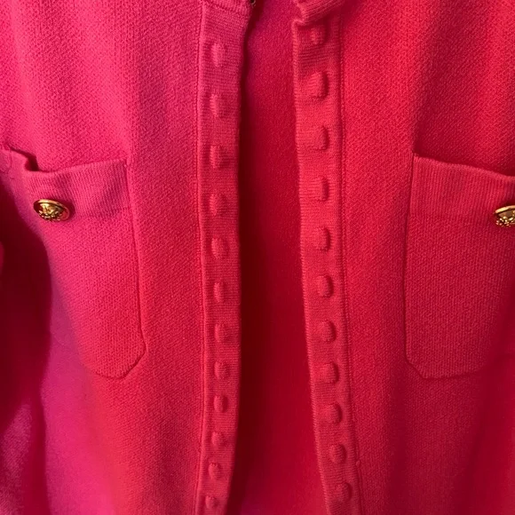 Pink Cardigan Sweater - Picture 2 of 10